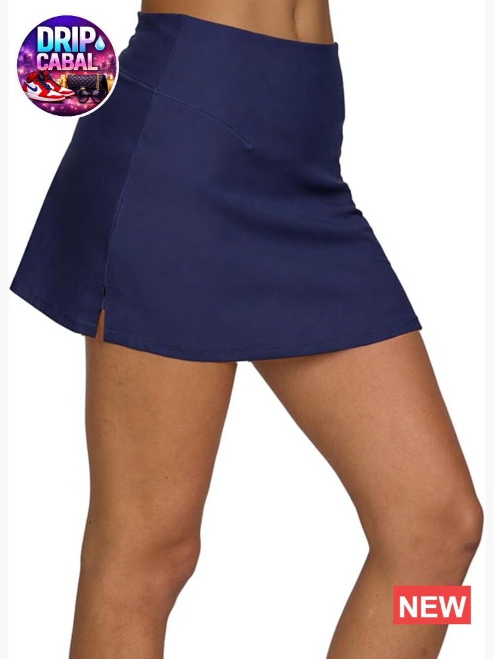 Women's Athletic Skort with Built-in Shorts and Deep Pocket - Picture 1 of 7